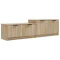 Miniatyrbillede 2 af 9: vidaXL tv-bord 158,5x36x45 cm konstrueret træ sonoma-eg