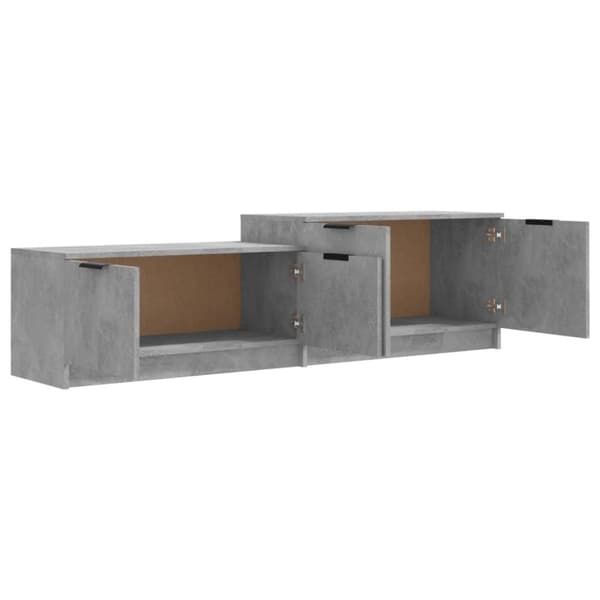 vidaXL tv-bord 158,5x36x45 cm konstrueret træ betongrå
