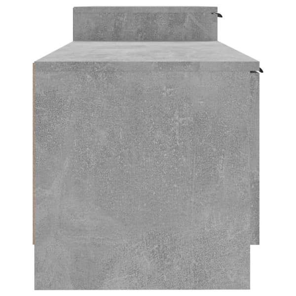 vidaXL tv-bord 158,5x36x45 cm konstrueret træ betongrå