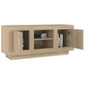 Pikkukuva 4 / 9: vidaXL TV-taso Sonoma-tammi 102x35x45 cm tekninen puu