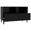Miniatyrbillede 7 af 11: vidaXL tv-bord 80x36x50 cm konstrueret træ sort
