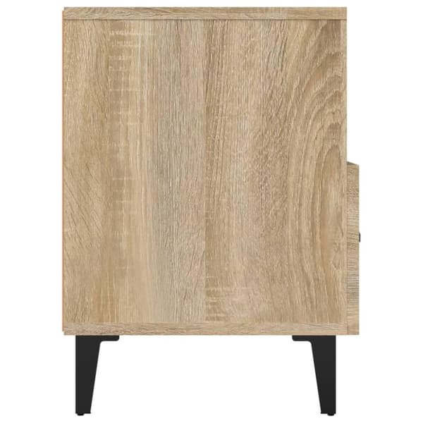 vidaXL tv-bord 80x36x50 cm konstrueret træ sonoma-eg