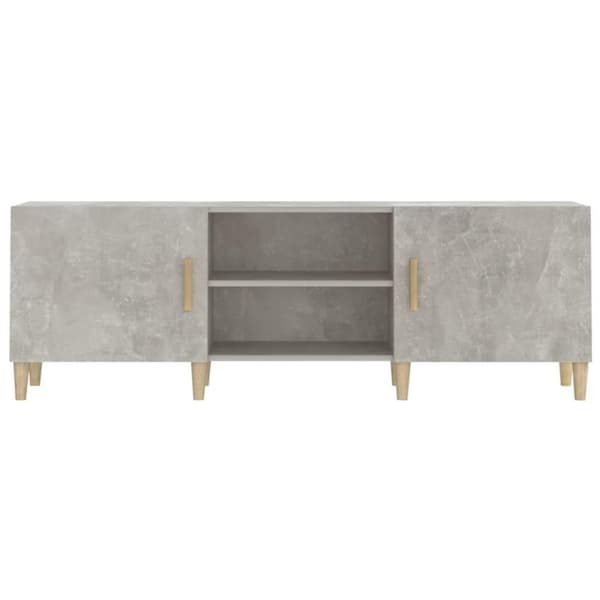 vidaXL TV-benk betonggrå 150x30x50 cm konstruert tre