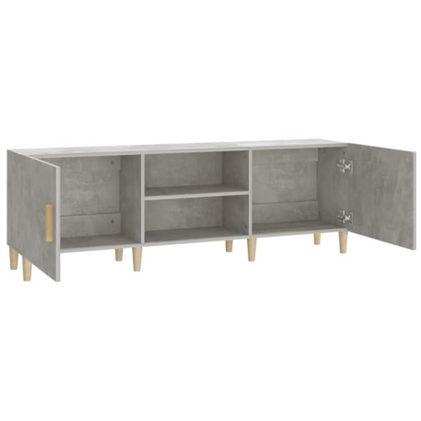 vidaXL TV-benk betonggrå 150x30x50 cm konstruert tre