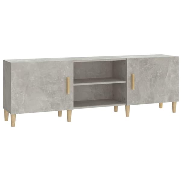 vidaXL TV-benk betonggrå 150x30x50 cm konstruert tre