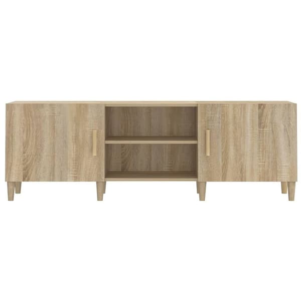 vidaXL TV-benk sonoma eik 150x30x50 cm konstruert tre