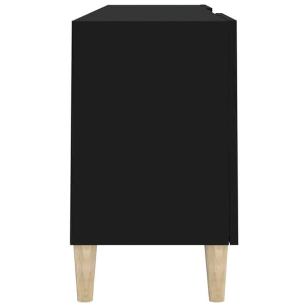 vidaXL TV-benk svart 150x30x50 cm konstruert tre