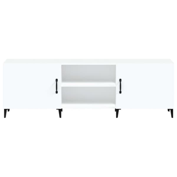 vidaXL Tv-bänk vit 150x30x50 cm konstruerat trä