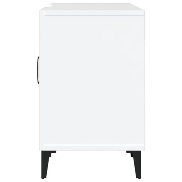 vidaXL Tv-bänk vit 150x30x50 cm konstruerat trä