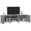 Miniatyrbilde 5 av 9: vidaXL TV-benk betonggrå 150x30x50 cm konstruert tre