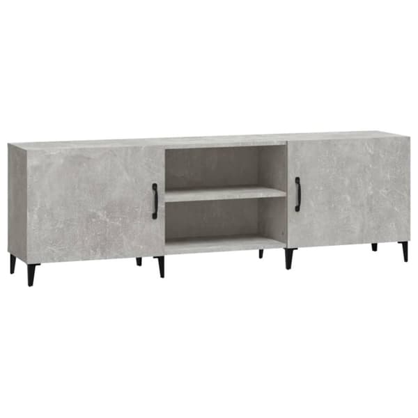 vidaXL TV-benk betonggrå 150x30x50 cm konstruert tre