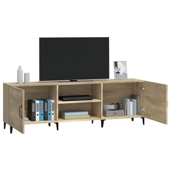 vidaXL TV-taso Sonoma-tammi 150x30x50 cm tekninen puu