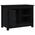 Miniatyrbillede 7 af 11: vidaXL tv-bord 70x36,5x52 cm massivt fyrretræ sort