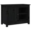 Miniatyrbillede 1 af 11: vidaXL tv-bord 70x36,5x52 cm massivt fyrretræ sort