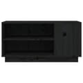 Miniatyrbillede 5 af 9: vidaXL tv-bord 80x35x40,5 cm massivt fyrretræ sort