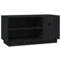 Miniatyrbillede 1 af 9: vidaXL tv-bord 80x35x40,5 cm massivt fyrretræ sort
