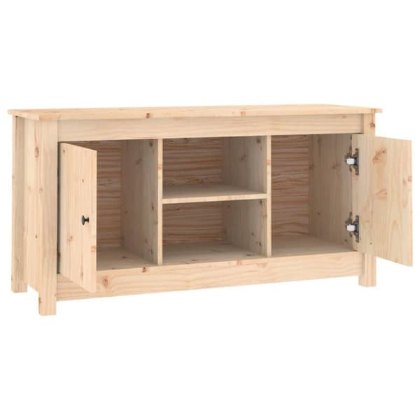 vidaXL tv-bord 103x36,5x52 cm massivt fyrretræ