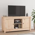Miniatyrbillede 2 af 11: vidaXL tv-bord 103x36,5x52 cm massivt fyrretræ