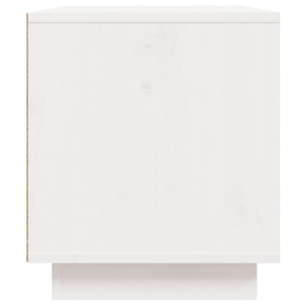 vidaXL TV-benk hvit 80x35x40,5 cm heltre furu