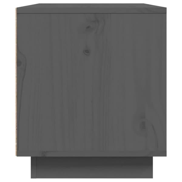 vidaXL TV-benk grå 80x35x40,5 cm heltre furu