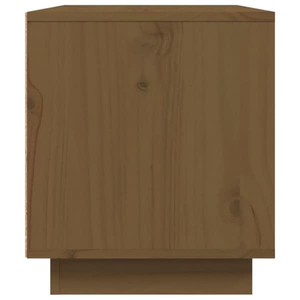 vidaXL TV-benk honningbrun 80x35x40,5 cm heltre furu