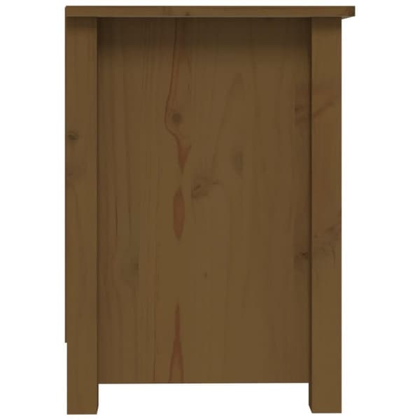 vidaXL Tv-bänk honungsbrun 103x36,5x52 cm massiv furu