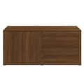 Miniatyrbilde 7 av 11: vidaXL TV-benk brun eik 80x34x36 cm konstruert tre