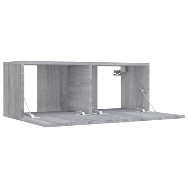 vidaXL tv-bord 80x30x30 cm konstrueret træ grå sonoma-eg