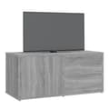 Miniatyrbillede 4 af 11: vidaXL tv-bord 80x34x36 cm konstrueret træ grå sonoma-eg