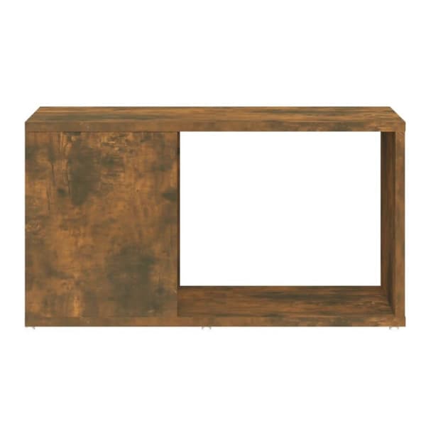 vidaXL Tv-bänk rökfärgad ek 60x24x32cm konstruerat trä