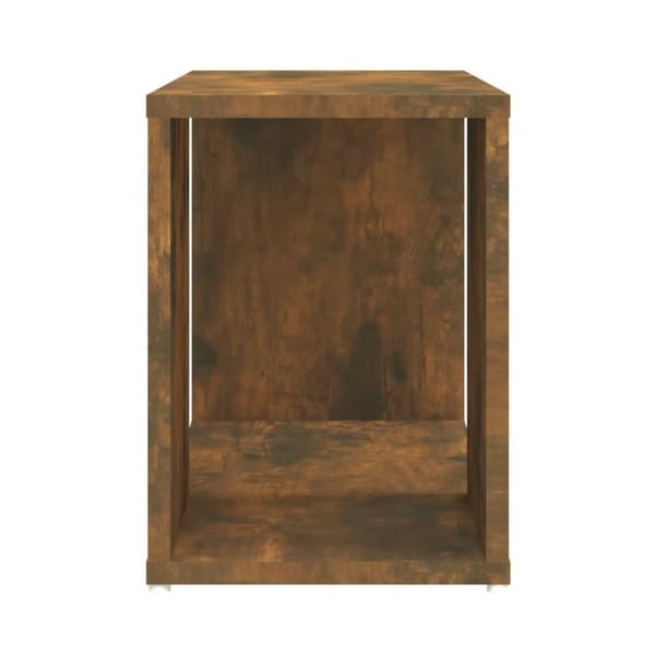 vidaXL Tv-bänk rökfärgad ek 60x24x32cm konstruerat trä