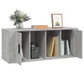 Miniatyrbilde 4 av 9: vidaXL TV-benk betonggrå 100x35x40 cm konstruert tre