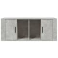Miniatyrbilde 5 av 9: vidaXL TV-benk betonggrå 100x35x40 cm konstruert tre
