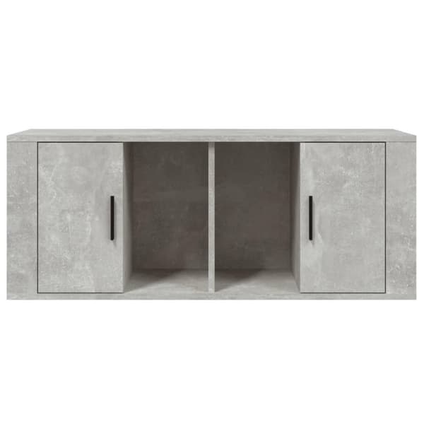 vidaXL TV-benk betonggrå 100x35x40 cm konstruert tre