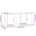Miniatyrbilde 9 av 9: vidaXL TV-benk betonggrå 100x35x40 cm konstruert tre