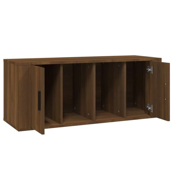 vidaXL TV-benk sonoma eik 100x35x40 cm konstruert tre