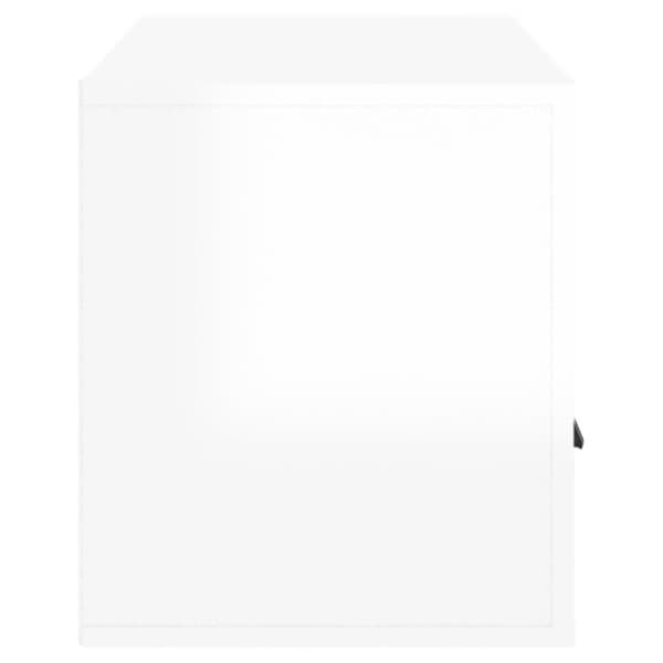 vidaXL TV-skåp vit högglans 100x35x40 cm konstruerat trä