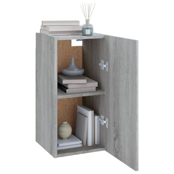 vidaXL TV-tasot 2 kpl harmaa Sonoma 30,5x30x60 cm lastulevy