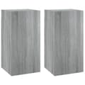 Pikkukuva 1 / 11: vidaXL TV-tasot 2 kpl harmaa Sonoma 30,5x30x60 cm lastulevy