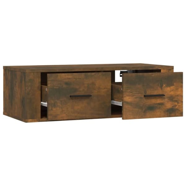 vidaXL Väggskåp rökfärgad ek 80x36x25 cm konstruerat trä
