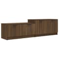 Miniatyrbillede 1 af 9: vidaXL tv-bord 158,5x36x45 cm konstrueret træ brun egetræsfarve