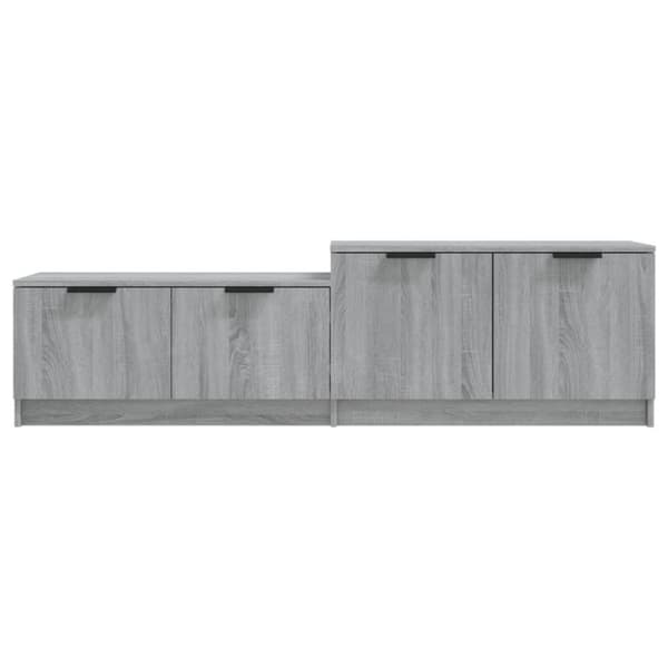 vidaXL tv-bord 158,5x36x45 cm konstrueret træ grå sonoma-eg