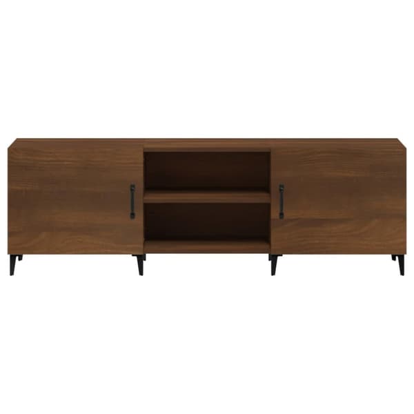 vidaXL Tv-bänk brun ek 150x30x50 cm konstruerat trä