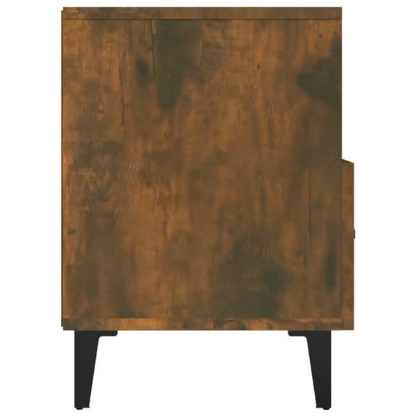 vidaXL tv-bord 80x36x50 cm konstrueret træ røget egetræsfarve