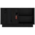 Miniatyrbilde 6 av 10: vidaXL TV-benk svart 70x34x40 cm heltre furu