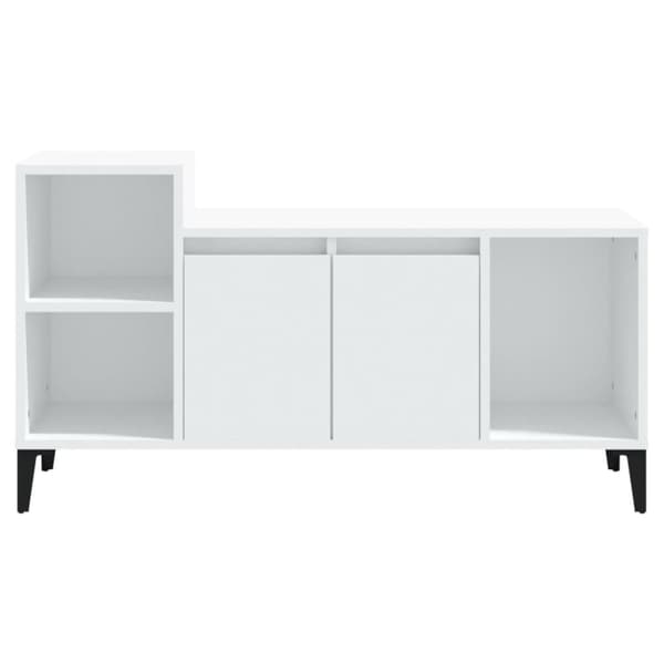 vidaXL Tv-bänk vit 100x35x55 cm konstruerat trä