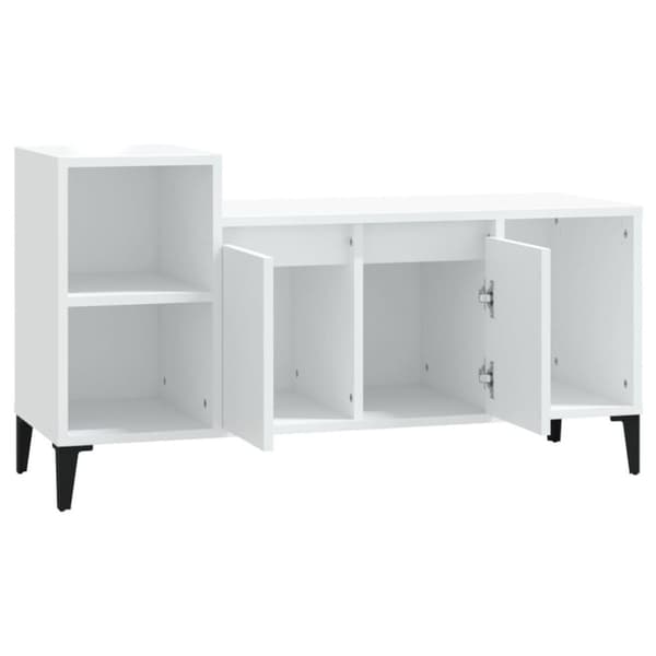 vidaXL Tv-bänk vit 100x35x55 cm konstruerat trä