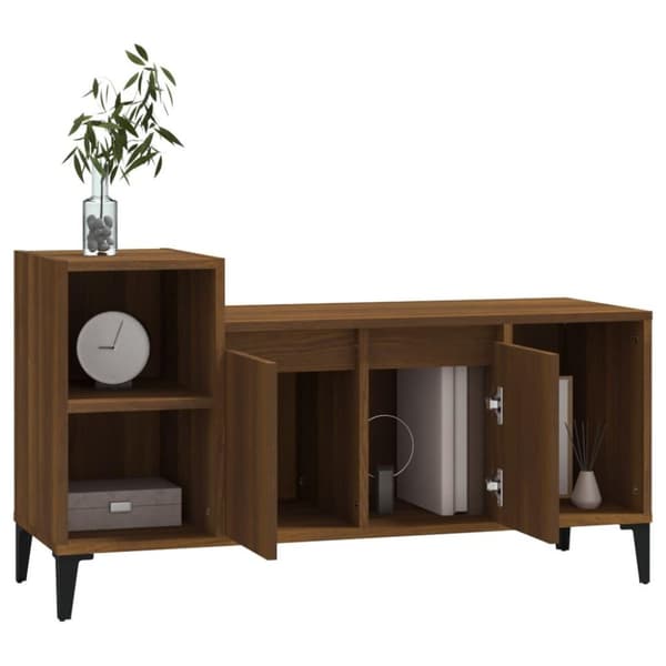 vidaXL TV-benk sonoma eik 100x35x55 cm konstruert tre