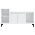 Miniatyrbild 5 av 11: vidaXL Tv-bänk vit högglans 100x35x55 cm konstruerat trä