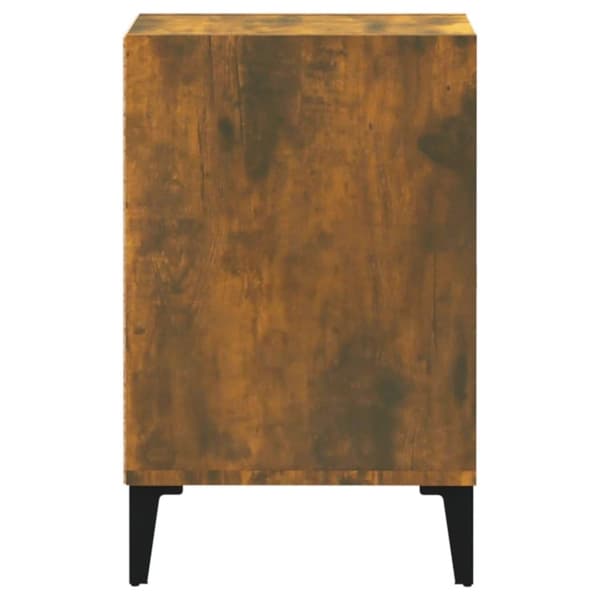 vidaXL TV-benk røkt eik 100x35x55 cm konstruert tre